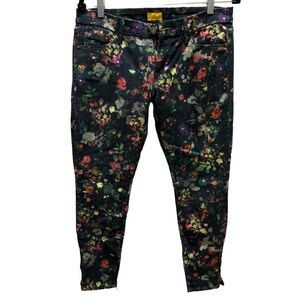 MOTHER The Looker Ankle Zip Magical Forest Jeans size 29